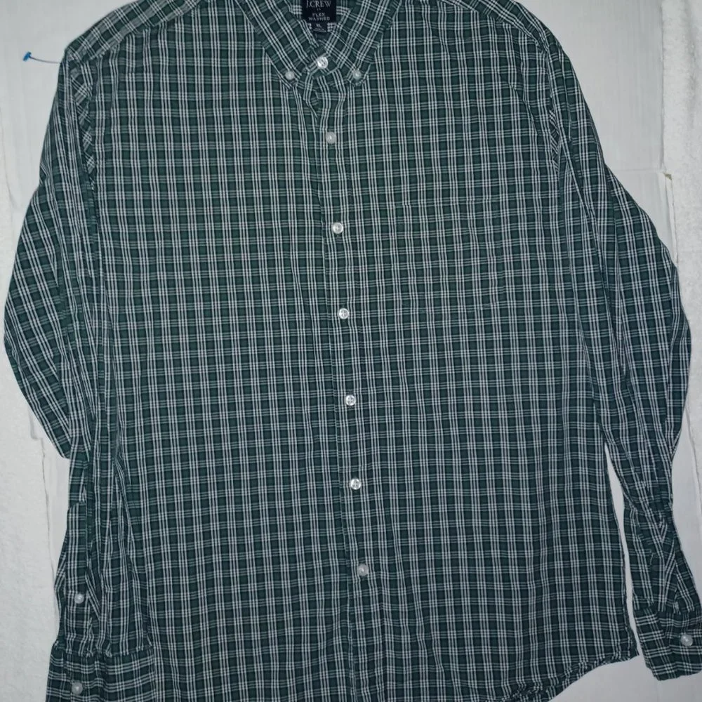 J.CREW  MEN'S SLIM  LONG SLEEVE  BUTTON DOWN SHIRT